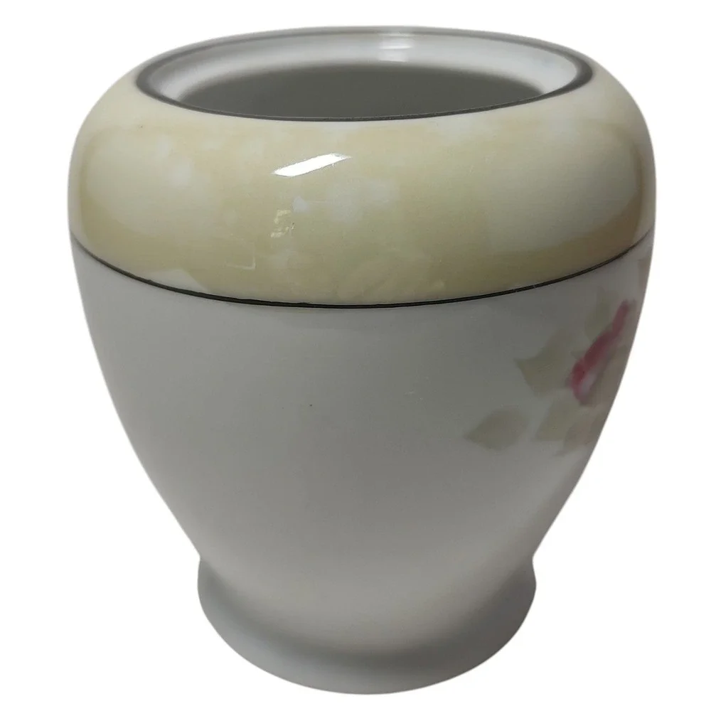 Antique Hand Painted Noritake Jar  Hand Painted Lusterware‎ Floral Roses No Lid